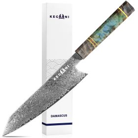 Kegani 8 Inch Kiritsuke Knife -Japanese Chef Knife-Damascus 67-layers VG10 Stainless Steel Kitchen Knife,Professional Chef's Knife For Cutting Meat An