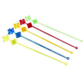 Flower Cocktail Stirring Sticks Disposable Beverage Coffee Stirrers, 50Pcs