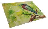 NEW Green Heron Glass Cutting Board Decorative Tempered Glass Kitchen Cutting and Serving Board Large Size Chopping Board