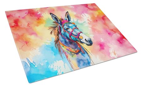 NEW Hippie Animal Donkey Glass Cutting Board Decorative Tempered Glass Kitchen Cutting and Serving Board Large Size Chopping Board