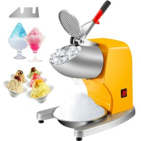 VEVOR 110V Electric Ice Shaver Crusher,300W 1450 RPM Snow Cone Maker Machine with Dual Stainless Steel Blades 210LB/H