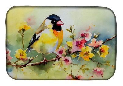 Goldfinch Dish Drying Mat Absorbent Dish Drying Mat Pad for Kitchen Counter Dish Drainer Mat for Countertop, 14 x 21", Multicolor