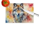 NEW Wolves Wolf Glass Cutting Board Decorative Tempered Glass Kitchen Cutting and Serving Board Large Size Chopping Board