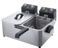 Dukers Commercial Double Basket 10L Electric Deep Fryer Countertop Deep Fryer