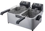 Dukers Commercial Double Basket 10L Electric Deep Fryer Countertop Deep Fryer