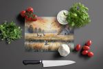 Geese in Flight Glass Cutting Board Decorative Tempered Glass Kitchen Cutting and Serving Board Large Size Chopping Board