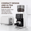 PSCG018 Professional tapered burr coffee grinder 51 gear adjustment powder mesh IMD Touch control Taper unburr electric coffee grinding bean bin 350g