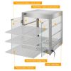 110.00V 800.00W Three Layers Stainless Steel Color Stainless Steel/Tempered Glass Warming Cabinet